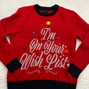 H&M Christmas I’m On Your Wishlist Sweater size Medium